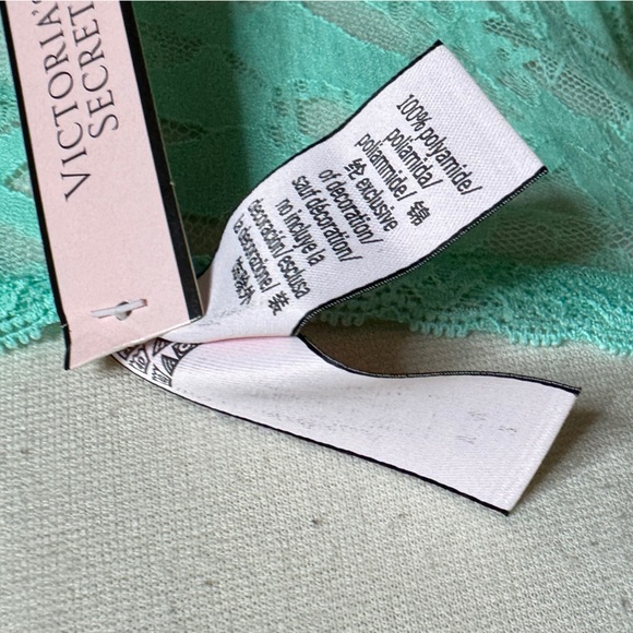 Victoria’s Secret Mint Green Lace Slip Dress Women’s Size Medium NEW NWT - Picture 8 of 9